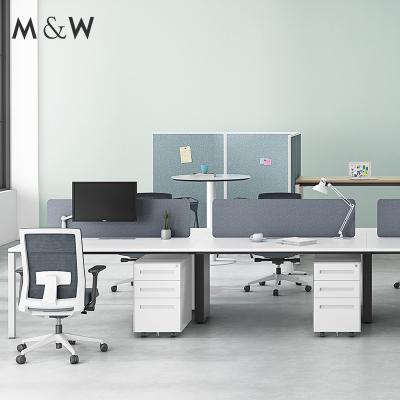 China Expandable Popular Design Office Table Features Size Set Price 8 Person Workstation Wooden Office Workstation for sale