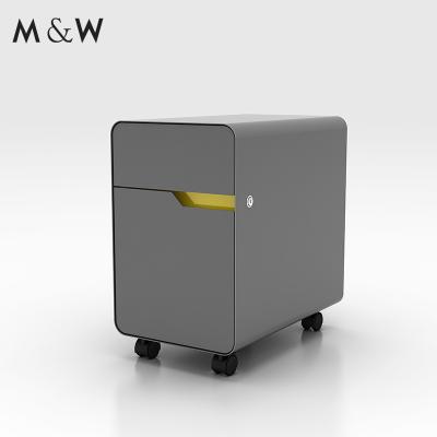 China New Arrival Steel Movable Pedestal 2 Drawer Metal Filing Cabinet Convertible for sale