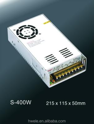 China 400W 48V single changeover power supply with china manufacturer S-400W CE ROHS certification for sale