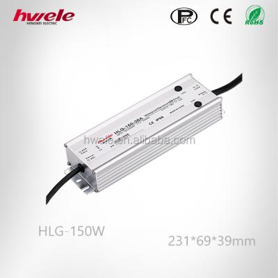 China Adjustable Waterproof HLG-150W LED Power Supply With CE ROHS kc Certification HLG-150W for sale