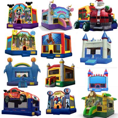 China Outdoor Entertainment Waterslide Chateaux Inflatables Inflatable Water and Rentals Free Shipping Bounce Blue House with Slide for sale