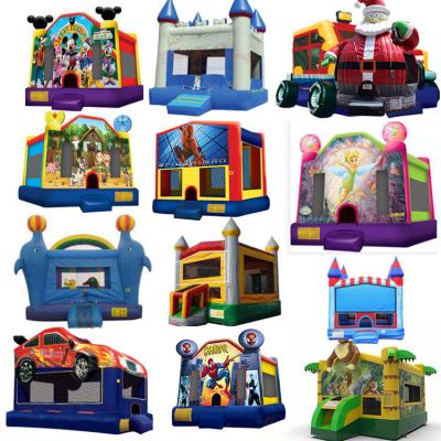 China Aveydiy Outdoor Waterslide Double Water Entertainment Dip Kids Indoor Commercial Bounce House With Slide for sale