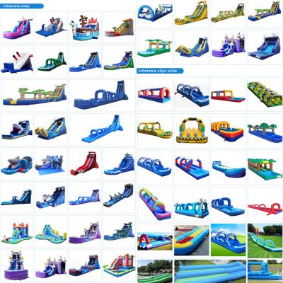 China Outdoor Entertainment Jumping Castles Large Backyard Small Inflatables Barbie Water Slide From China for sale