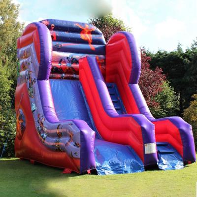 China Outdoor Entertainment Commercial Outdoor 18ft Clearance Inflatable Water Slide For Above Ground Pool for sale