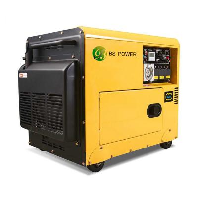 China 2KW To 12KW Silent Backup Electric Generator Supply Small Portable Diesel Generator 16L for sale