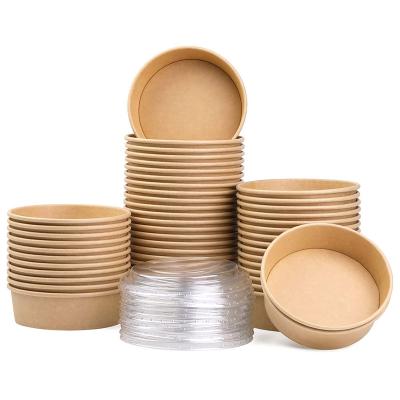 China Disposable Printing 520cc Paper Bowl Cup Food Packaging Containers for sale