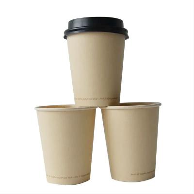 China Disposable Biodegradable Eco Friendly Disposable Paper Cup Made By Natural Pulp Bamboo Fiber With Custom Logo Printing for sale