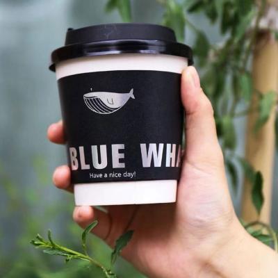 China 4oz 8oz 12oz 16oz Disposable Custom Paper Coffee Cups Logo Disposable Single Double Wall With Lids for sale