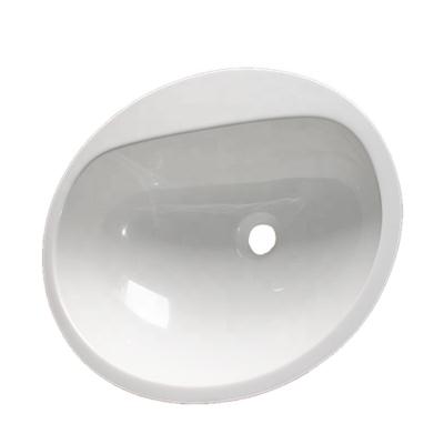 China Modern White Resin Hand Made Small Size Round Solid Outdoor Bathroom Sink for sale