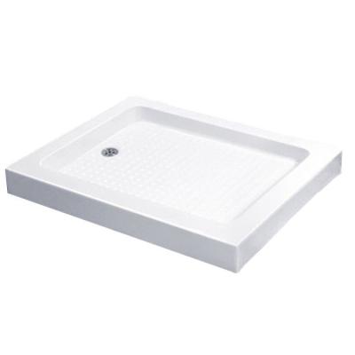 China Clean Wholesale Hotel Use Artificia Cultured Anti Slip Shower Tray Low Basin Deep Acrylic Slate for sale