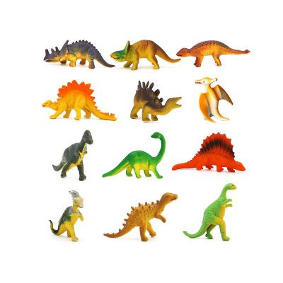 China Non-toxic Mini Dinosaur Figure Model Toy Set Toy Action Wild Animal Figures Colorful for sale