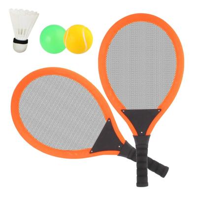 China Kids Sports Game Racket Ball Toys Eco-friendly Material Badminton Toy Racket Outdoors Sports for sale