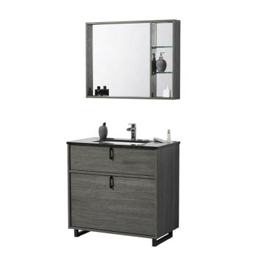 China New Postmodern Trend Durable Washbasin Sink Vanity Furniture Mirror Cabinet Various Set Bathroom Vanity Cabinets for sale