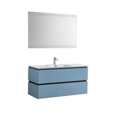 China Modern Wall Mounted Modern Vanity Combined Bathroom Sink Cabinet With Mirror for sale