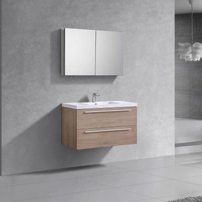 China Modern Waterproof Modern Bathroom Medicine Melamine Cabinet Vanity Cosmetic Basin for sale