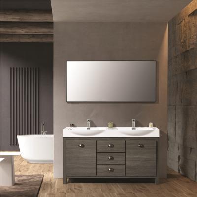 China Quality Wholesale Price Bathroom Floor Cabinet Washroom Durable Waterproof Guaranteed Cabinet With Mirror for sale