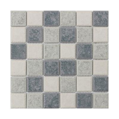 China Antique Ceramic Wall And Floor Cement Floor Tile Porcelain Mosaic 48x48mm + 300x600mm Tile Garage Rustic Indoor Newcomer Shuangou Custom for sale