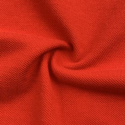 China 40% Polyester Breathable Plain Dyed Fabric Pique Style Free Sample Soft Touch Handfeel Handfeel for sale