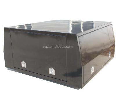 China Full-sealed powder coated black ute canopy, canopy for double cab, pick up truck canopy for sale