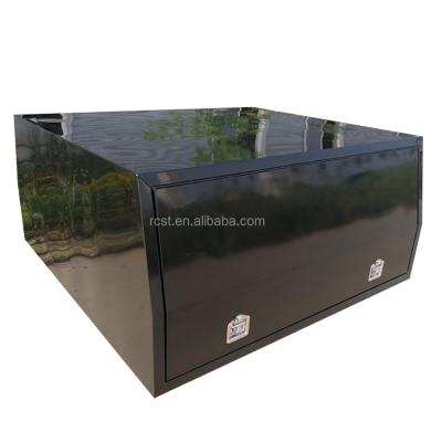 China Fully-sealed black aluminum UTE Canopy (2 doors, no rear door), flat alloy canopy for sale