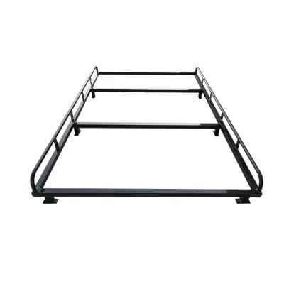 China Full-sealed Overhang Cabin Rack Black 2400x1600mm For Double Cabin UTE Aluminum Canopy for sale