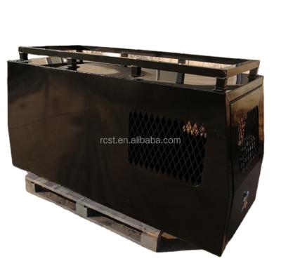 China Full-sealed black alloy tool box with dog cage, tool box, ute tool box for sale