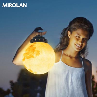 China Portable Outdoor Camping LED Moon Lamps for Outdoor Decor IP65 Pathway Chandelier Lights Garden Landscape Night Light Pendant Lighting for sale