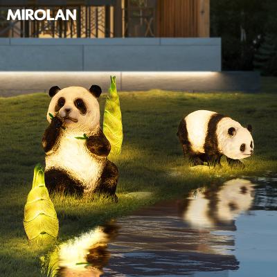 China LANDSCAPE Animal Panda Landscape Lamp Outdoor Fixture Pathway Decoration Lights Waterproof Holiday Garden Lawn Light for Yard for sale