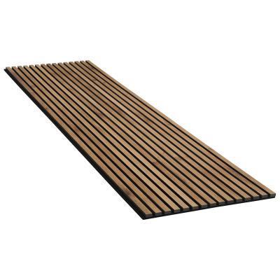 China Contemporary Custom Fluted Wool Fiber Akupanel Veneer Slats Wooden Acoustic Panel for sale