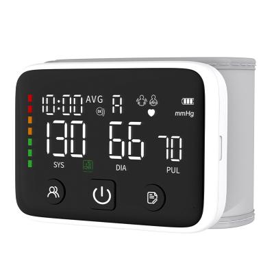 China Memories 2*99 Full Screen Wrist Blood Pressure Rechargeable Sphygmomanometer BP LED Monitor Digital Wrist Blood Pressure Monitor for sale