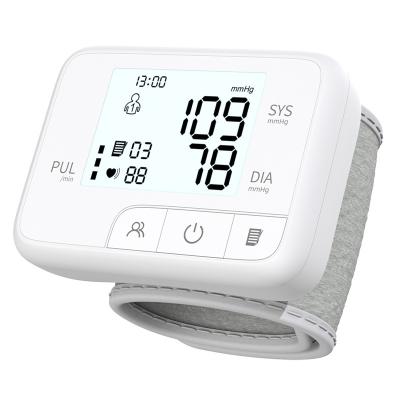 China Electronic Wrist Sphygmomanometer Wrist BP Monitor Digital Blood Pressure Meter Machine Acrylic Best Buy Prices for sale