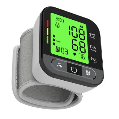 China Smart Memories 2*99 BP Cuff Blood Pressure Monitor Wrist Blood Pressure Machine Digital BP Monitor Wrist Blood Pressure Monitor for sale