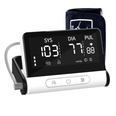 China Acrylic Portable Electronic Blood Pressure Monitor Digital Sphygmomanometer with Stand Blood Pressure Cuff Digital Blood Pressure Monitor for sale