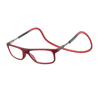 China Elderly Clear Folding Reading Glasses Men Women Armless Reading Glasses for sale