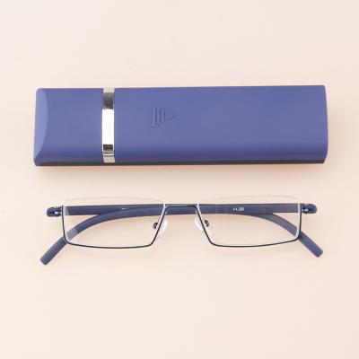 China Unisex Indestructible Optimum Optical Multifocal Progressive Reading Glasses Infocus Reading Glasses With Pen Case for sale