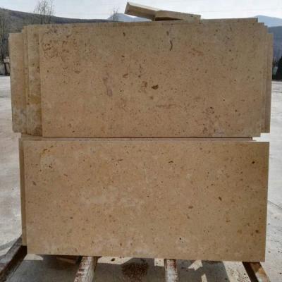 China Interior & Exterior Decoration Chinese Beige Yellow Limestone Tiles for sale