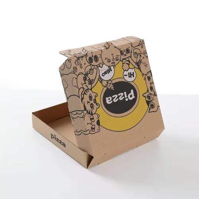 China Hot Selling Recycled Eco Fast Food Paperboard Paperboard Kraft Paper Recycled Corugated Materials 14 Inches Disposable Cardboard Box Custom Printed Paperboard Box Maker for sale