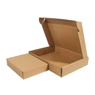 China Recycled Materials Custom Corrugated Paper Packaging Small Cheap Natural Brown Printed Ad Box With Logo for sale