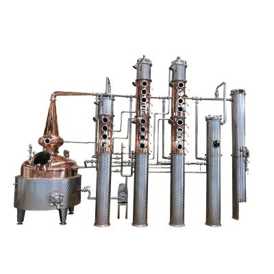 China Craft beer production line 500L red copper micro distillation brewing equipment for sale for sale