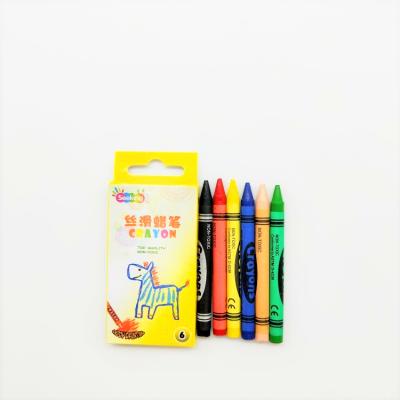 China 2019 Children's Excellent Non-Toxic Art 6 Color Pencil Color Pencil Crayon Wax Volume for sale