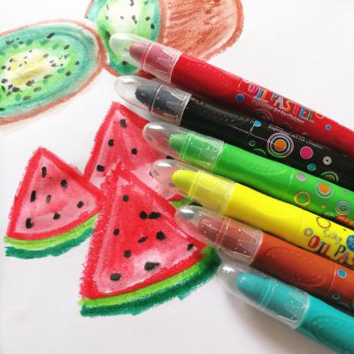 China User: over 3 years old 24 non-toxic children 3 colors to 1 vivid colored water color art pencil pastel for sale