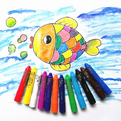 China Manufacturer Non-Toxic For High Quality 24 Colors Spun Pastel Silky Crayons For Kids Bath Crayons for sale