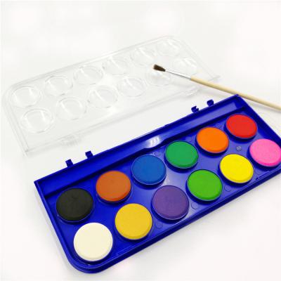 China 12 Colors Non-Toxic China Watercolor Suppliers Best Price Non-Toxic Watercolor Paint Set for sale