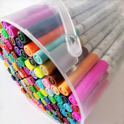 China User: more than 3 years 100 colors non-toxic vivid color water color washable watercolor brush pen set 48 for sale