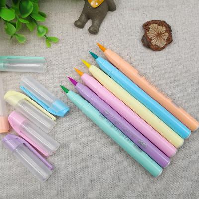 China 2019 New Products 6 Colors Non-Toxic Hot Sale Marker Pen Macaron Highlighter for sale