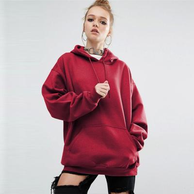 China Viable Manufacturers Plain Black Oversized Hip Hop Blank Pullover Long Sleeves Slim Fit Plus Size Sweatshirts Womens Hoodies for sale