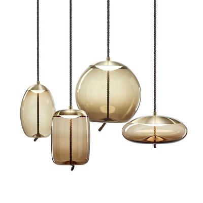 China Modern Restaurant/Home/Hotel/Mall Scandinavian Post Pendant Lights Chandelier Nordic Kitchen Glass Deco Bedside Design Lamp Lighting Fixture Suspendu Hanging Fixtures for sale