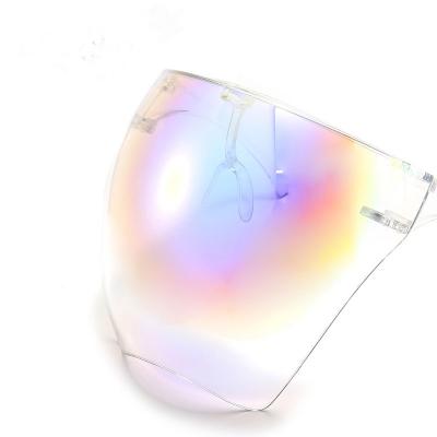 China 10 Years Experience Factory Anti Fog Reflected Shades Face Shield Double Color Protective Face Mask Sunglasses Goggles for sale