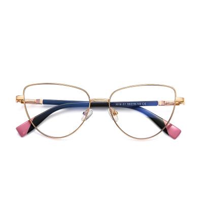 China Euromonk Anti Blue Glasses Glasses Optical Frames Ladies Cat Eye Candy Colors Blue Light Fashion Legs Blocking Glasses for sale