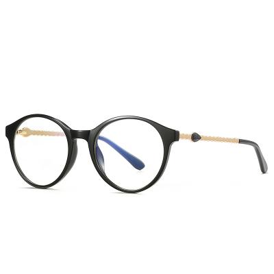 China Euromonk New Style Round Water Drop Metal Frame Anti Optical Glasses Blue Light Blocking Glasses for sale